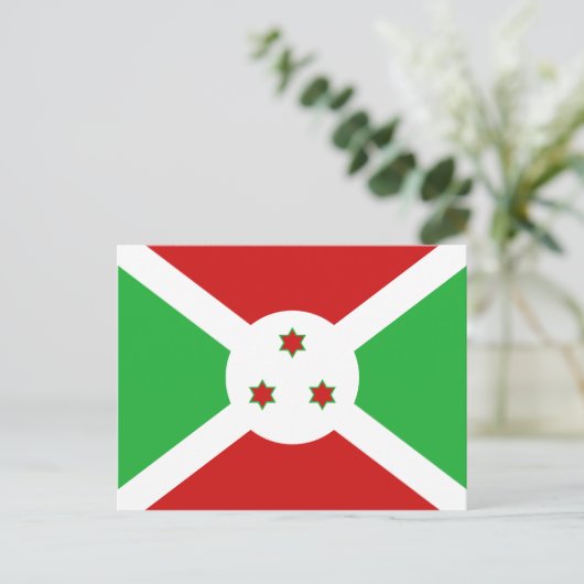 Carte postale Drapeau Burundi (Debout devant)