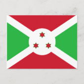 Carte postale Drapeau Burundi (Devant)