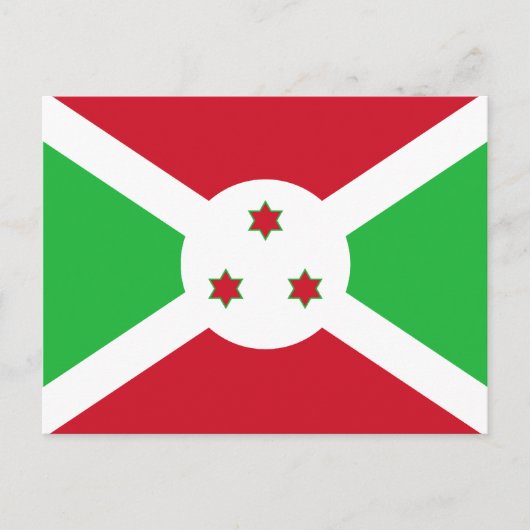 Carte postale Drapeau Burundi (Devant)