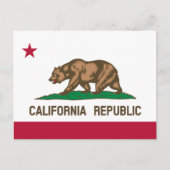 Carte Postale Drapeau californien, Drapeau de Californie (Devant)