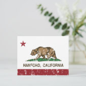Carte Postale Drapeau californien Hanford (Debout devant)
