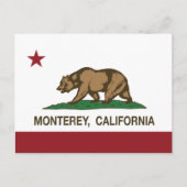 Carte Postale Drapeau californien Monterey (Devant)