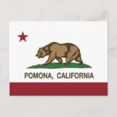 Carte Postale Drapeau californien Pomona (Devant)