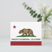 Carte Postale Drapeau californien Rancho Cucamonga (Debout devant)