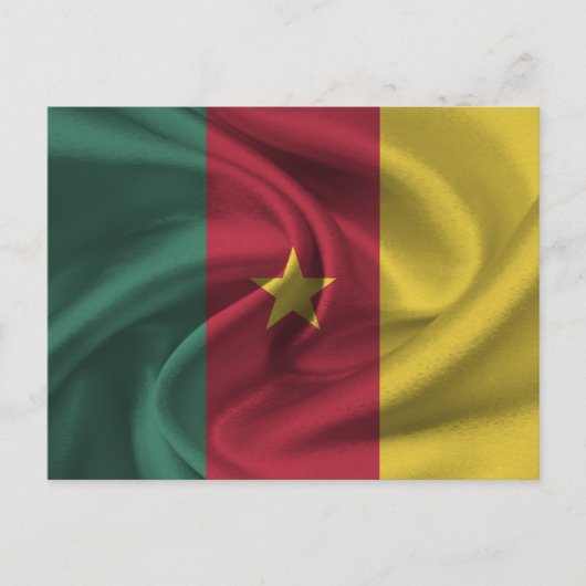 Carte Postale Drapeau Cameron (Devant)