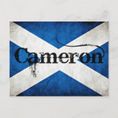Carte Postale drapeau cameron grunge (Devant)