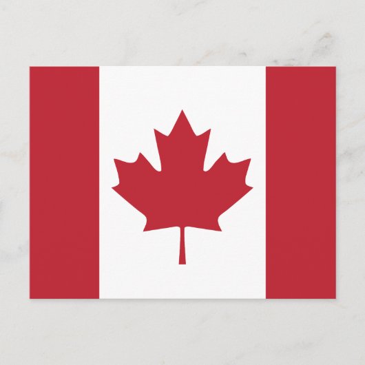 Carte postale Drapeau Canada (Devant)
