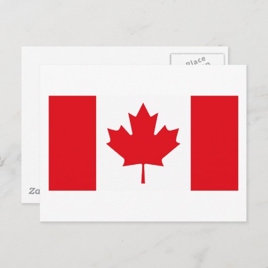 Carte postale Drapeau Canada (Devant / Derrière)