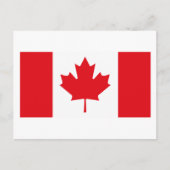 Carte postale Drapeau Canada (Devant)