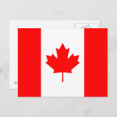 Carte postale Drapeau Canada (Devant / Derrière)