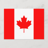 Carte postale Drapeau Canada