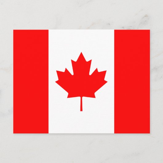 Carte postale Drapeau Canada (Devant)