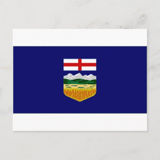 Carte Postale Drapeau Canada-Alberta (Devant)