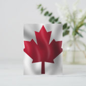 Carte Postale Drapeau canadien (Debout devant)