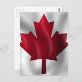 Carte Postale Drapeau canadien (Devant / Derrière)