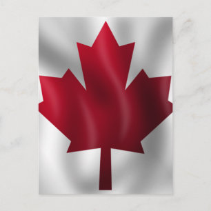 Carte Postale Drapeau canadien
