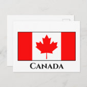 Carte Postale Drapeau canadien (Devant / Derrière)