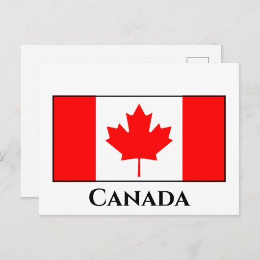 Carte Postale Drapeau canadien (Devant / Derrière)