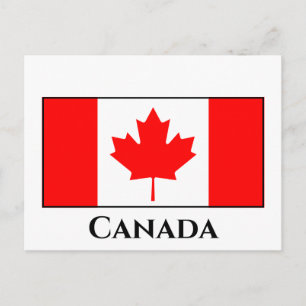 Carte Postale Drapeau canadien