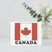 Carte Postale Drapeau canadien (Debout devant)