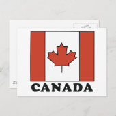 Carte Postale Drapeau canadien (Devant / Derrière)