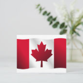 Carte Postale Drapeau canadien (Debout devant)