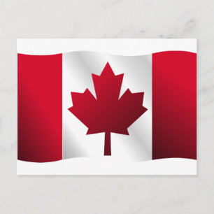 Carte Postale Drapeau canadien