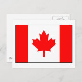Carte Postale Drapeau canadien (Devant / Derrière)