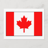 Carte Postale Drapeau canadien (Devant)
