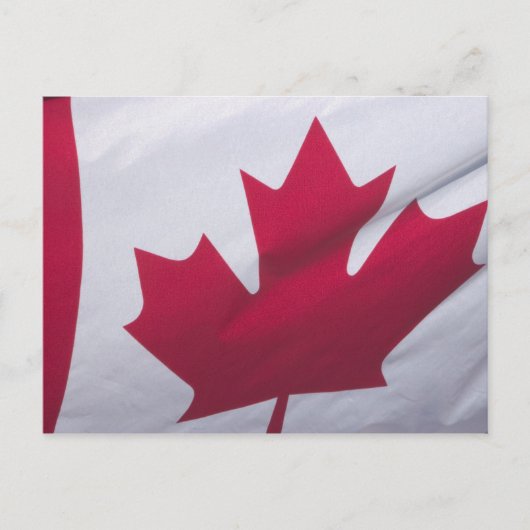 Carte Postale Drapeau canadien. (Devant)