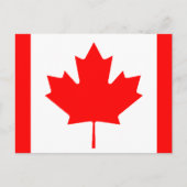 Carte Postale Drapeau canadien (Devant)