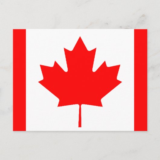 Carte Postale Drapeau canadien (Devant)
