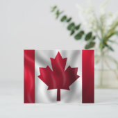 Carte Postale Drapeau canadien (Debout devant)