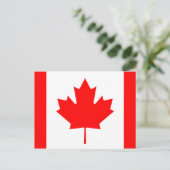 Carte Postale Drapeau canadien (Debout devant)