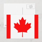 Carte Postale Drapeau canadien (Devant / Derrière)