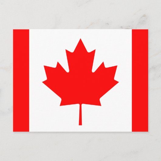 Carte Postale Drapeau canadien (Devant)