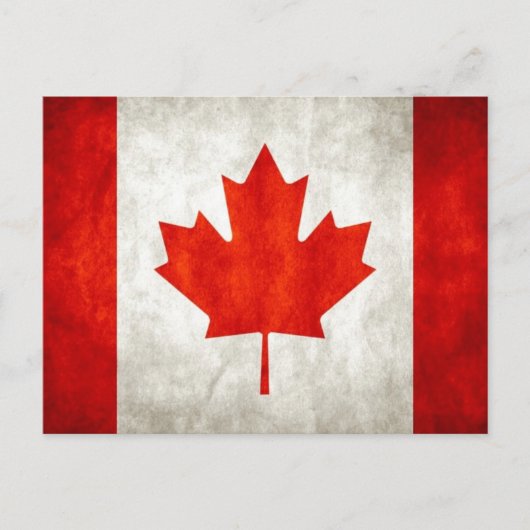 Carte Postale Drapeau canadien (Devant)