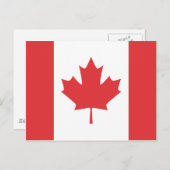 Carte Postale Drapeau canadien (Devant / Derrière)
