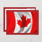 Carte Postale Drapeau canadien (Devant / Derrière)