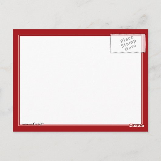 Carte Postale Drapeau canadien (Dos)