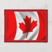 Carte Postale Drapeau canadien (Devant)