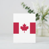 Carte Postale Drapeau canadien (Debout devant)