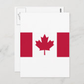 Carte Postale Drapeau canadien (Devant / Derrière)