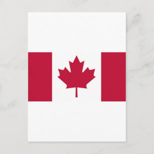 Carte Postale Drapeau canadien