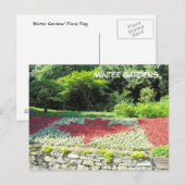 Carte Postale Drapeau canadien de fleurs (Devant / Derrière)