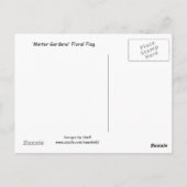 Carte Postale Drapeau canadien de fleurs (Dos)