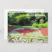 Carte Postale Drapeau canadien des fleurs (Devant / Derrière)