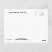 Carte Postale Drapeau canadien des fleurs (Dos)