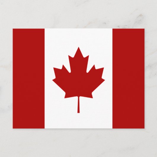 Carte Postale Drapeau canadien, drapeau du Canada (Devant)