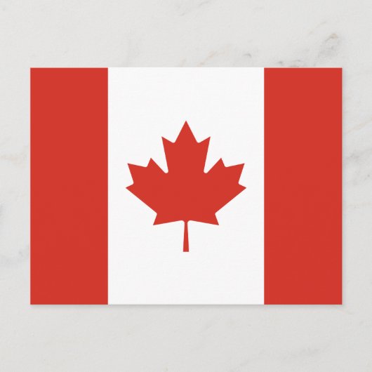 Carte Postale Drapeau canadien (Feuille d'érable) (Canada) (Devant)